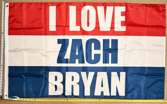 Country Music Flag Zach Bryan Man Cave Beer Sign Poster USA 3x5ft by flagsjustdoit