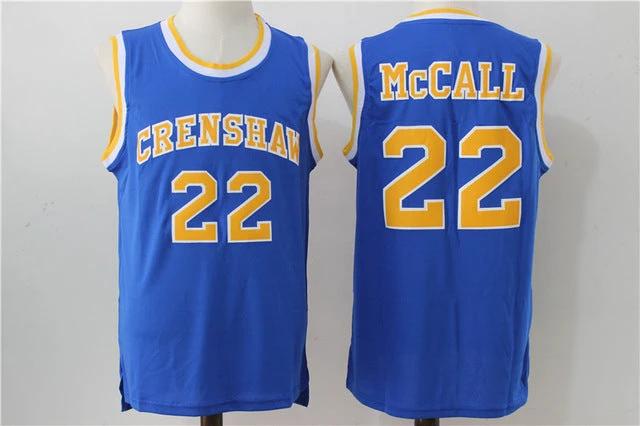 Crenshaw #22 Quincy Mccall Basketball Jersey Blue by My store basketball