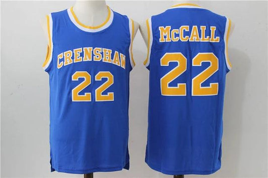 Crenshaw #22 Quincy Mccall Basketball Jersey Blue by My store basketball