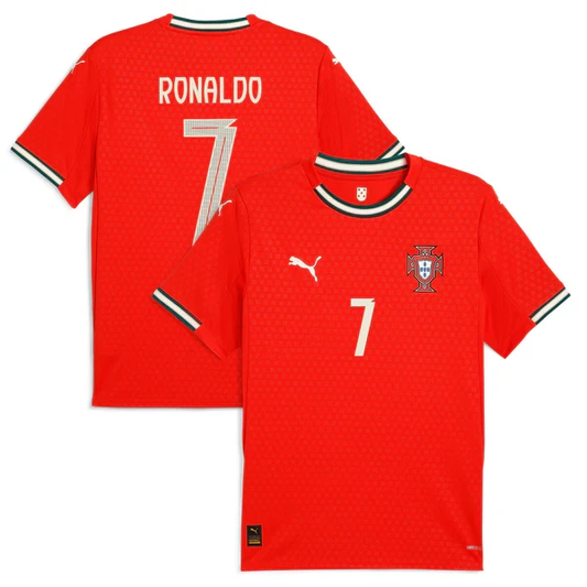 Cristiano Ronaldo 7 Portugal National Team 2025 Home Jersey – Red by Soccer Jersey