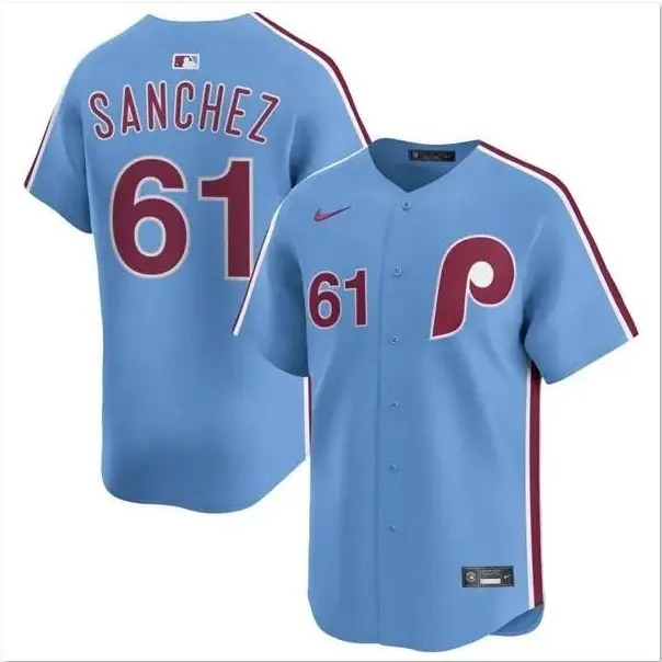 Cristopher Sánchez Jersey #61 Phillies Vapor Premier Limited Stitched by My Store