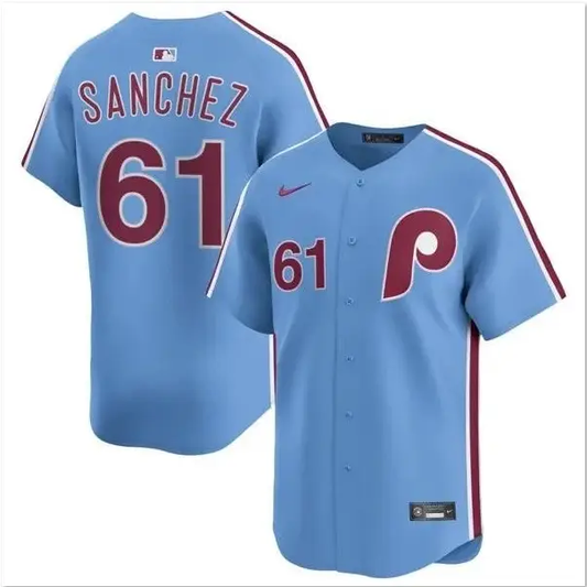 Cristopher Sánchez Jersey #61 Phillies Vapor Premier Limited Stitched by My Store