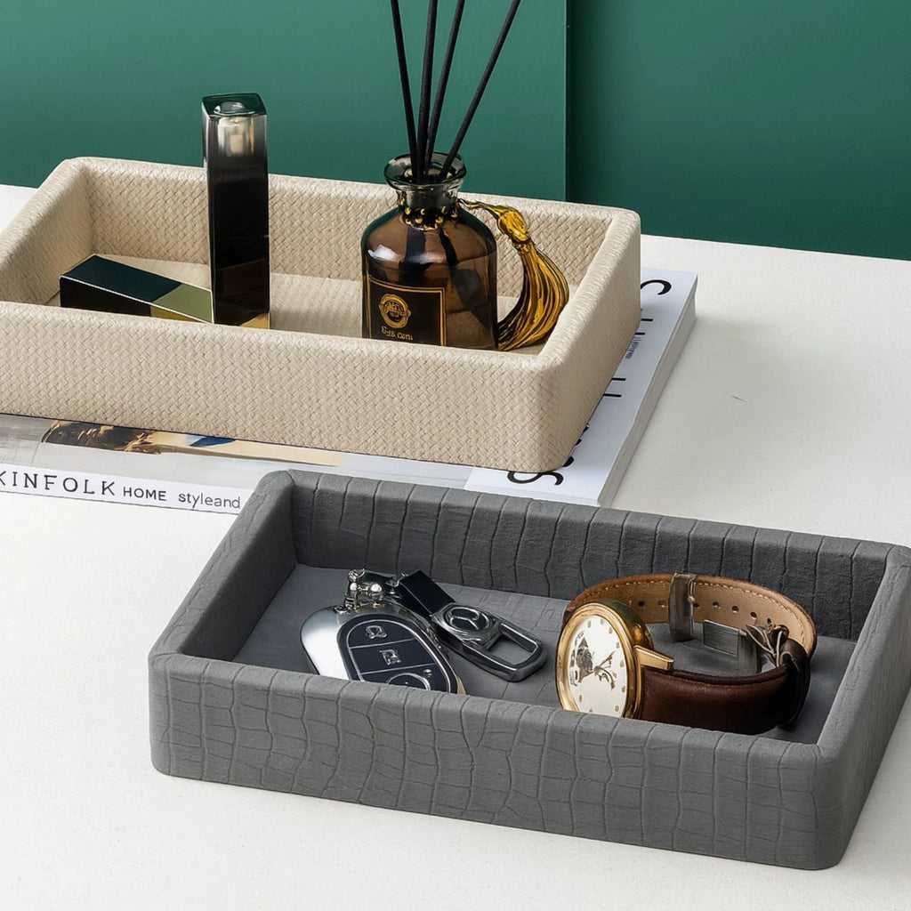 Croc Luxe Organiser Tray Box by Casa & Beyond