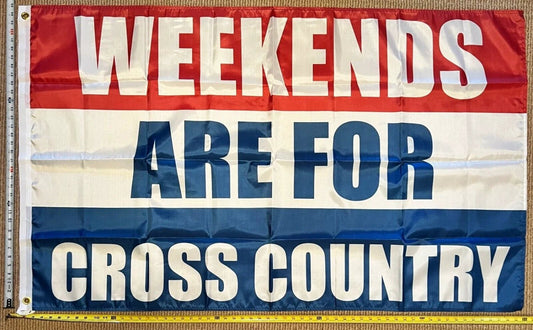 Cross Country Flag Sports Man Cave College Dorm Room Sign USA 3x5ft by flagsjustdoit