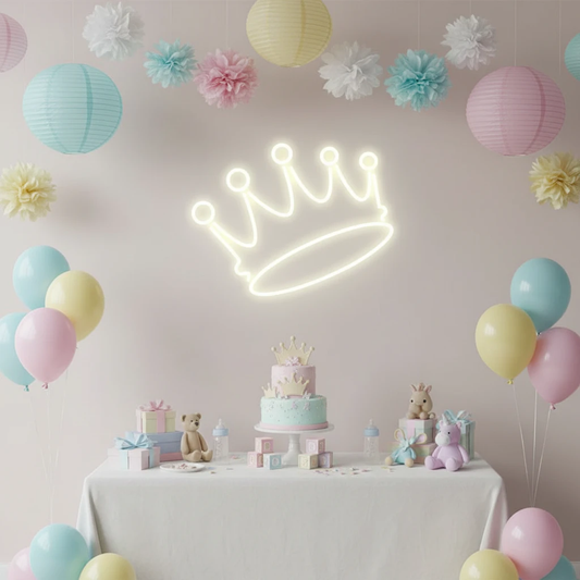 Crown Neon Sign Home Decor Neon Sign by Neonchics