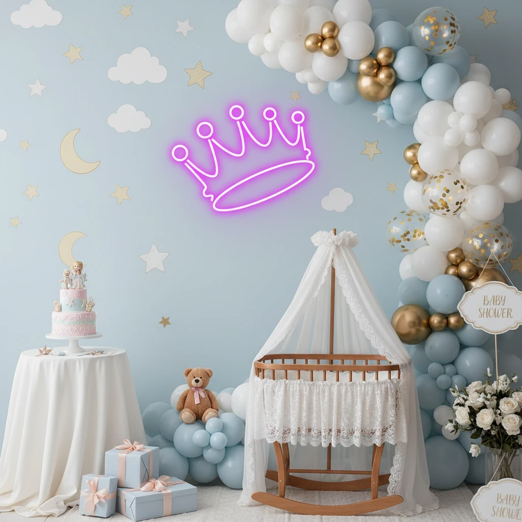 Crown Neon Sign Home Decor Neon Sign by Neonchics