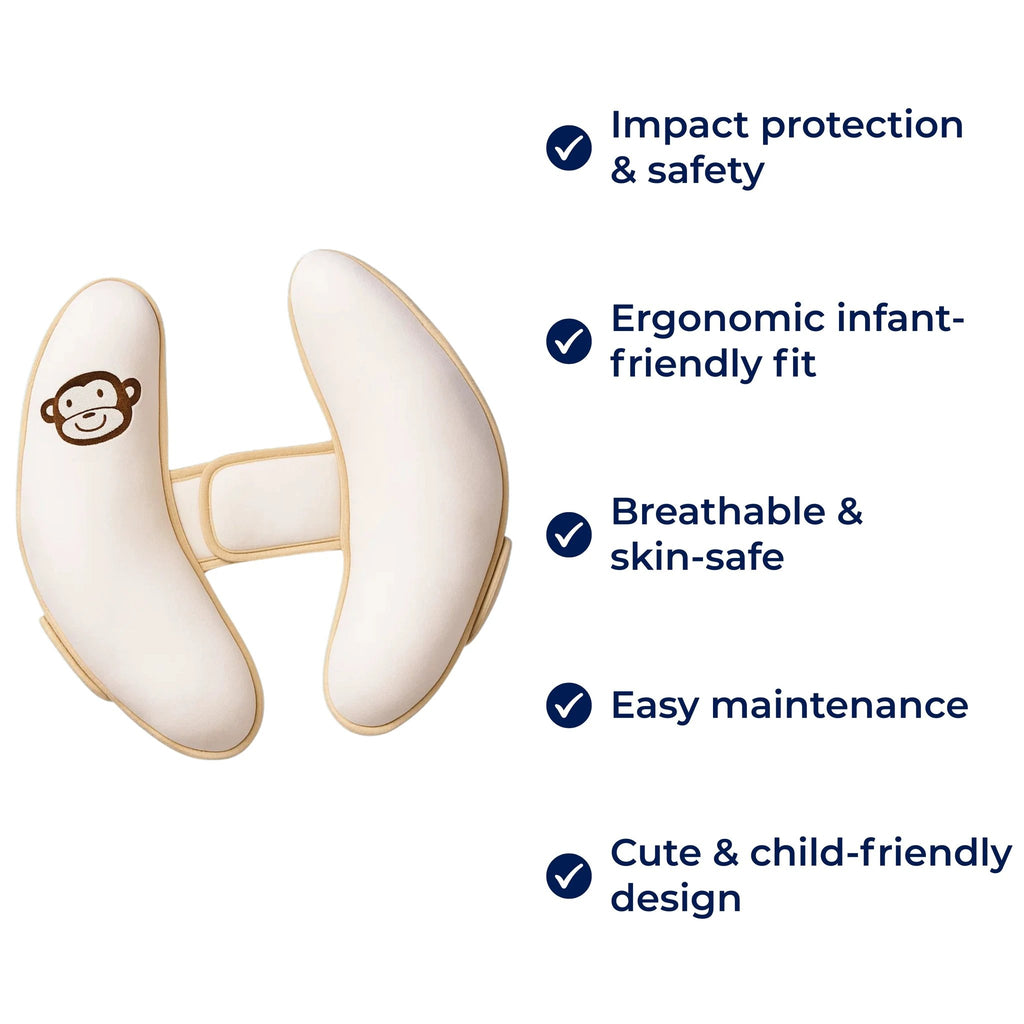 CuddleGuard | Baby Head Protection Pillow – Impact‑Absorbing Banana Cushion – Breathable – Stroller & Toddler Safety Bowlift by Bowlift