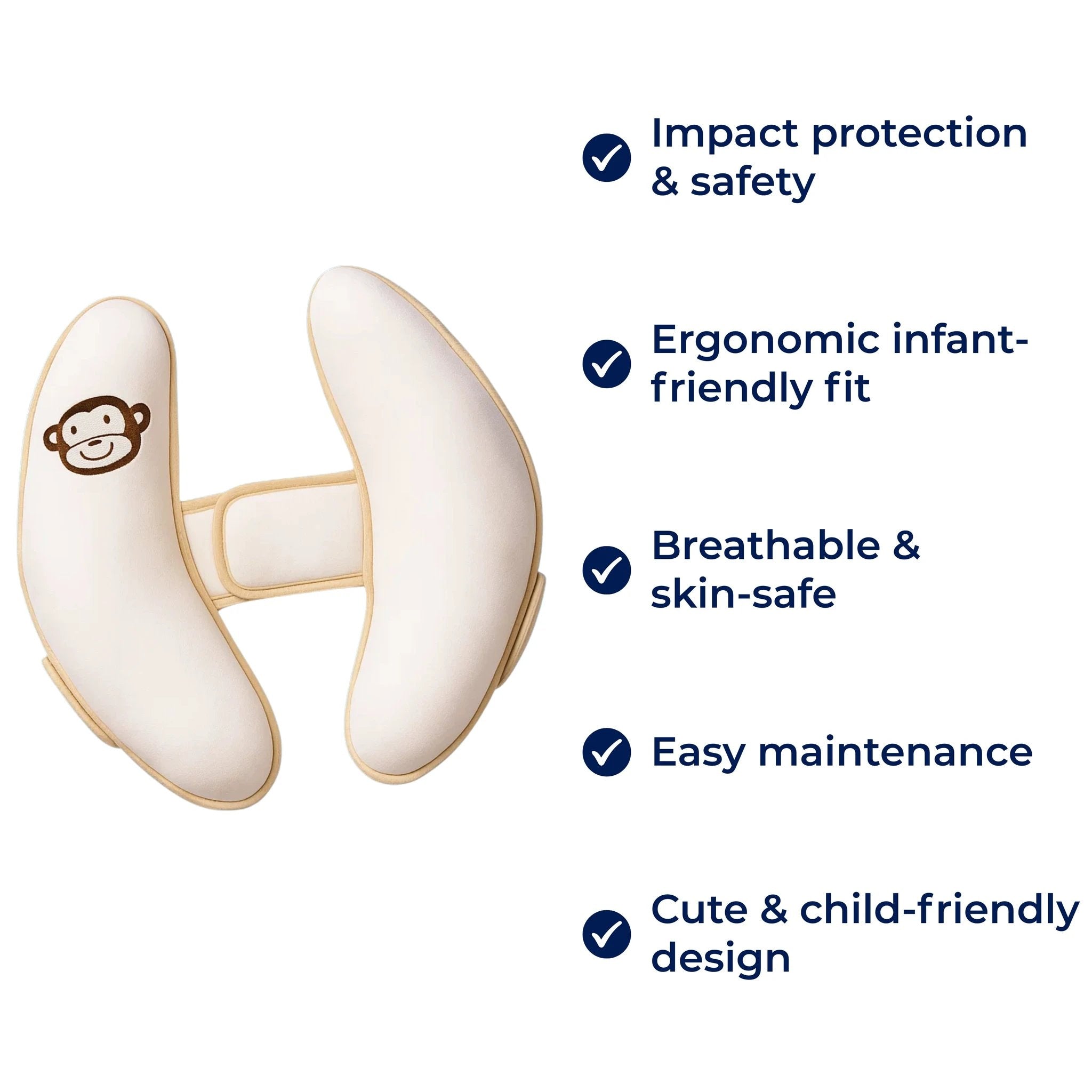 CuddleGuard | Baby Head Protection Pillow – Impact‑Absorbing Banana Cushion – Breathable – Stroller & Toddler Safety Bowlift by Bowlift