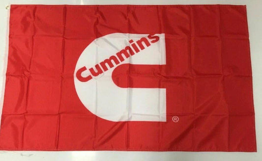 Cummins Style 2 Banner Flag Turbo Diesel Engine Car Truck Mechanic Man Cave 3x5ft by flagsjustdoit