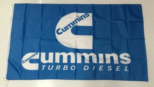 Cummins Style 4 Banner Flag Turbo Diesel Engine Car Truck Mechanic Man Cave 3x5ft by flagsjustdoit