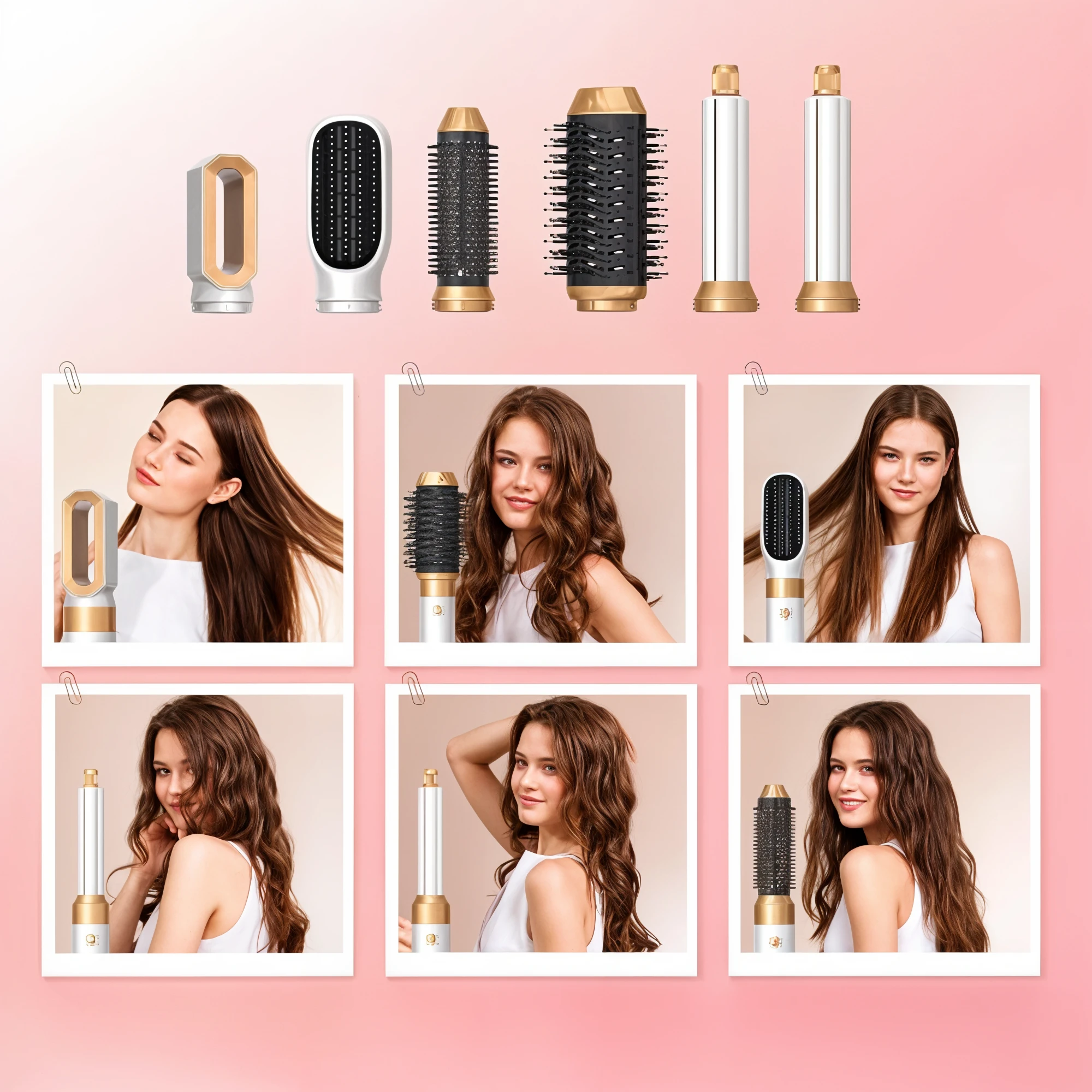 5-in-1 Hair Dryer with Styling Attachments Bowlift by Bowlift