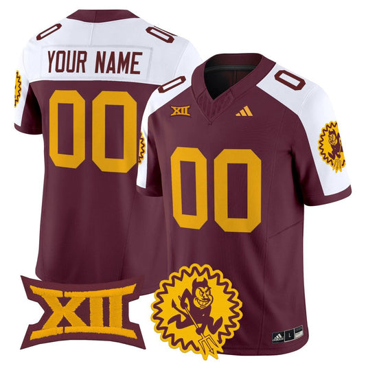 Custom Arizona State Sun Devils Jersey 1975 Throwback Vapor Stitched Maroon Alter by My Store NCAA Football Jerseys