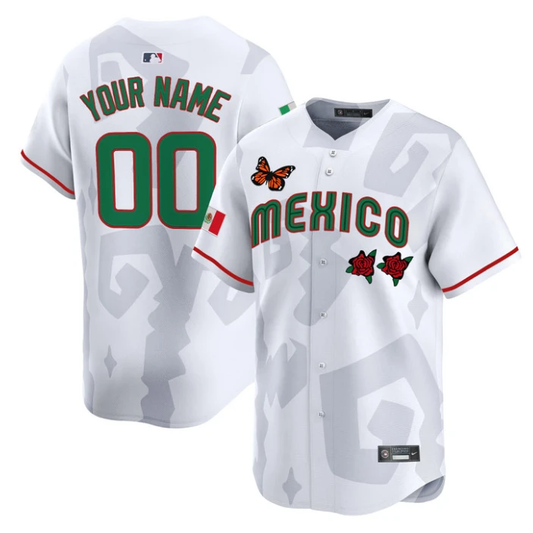 Custom 2025 Mexican Heritage x Sentrock Jersey Vapor Premier Limited Stitched White by My Store