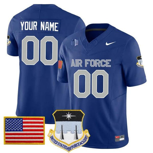 Custom Air Force Falcons Jersey Name and Number College Football Royal Blue Home Game – All Stitched by My Store