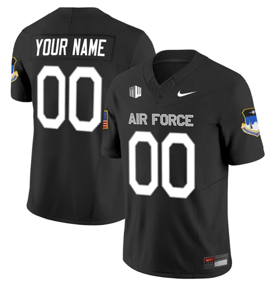 Custom Air Force Falcons Jersey Vapor Limited Football Stitched Black by NCAA Football Jersey