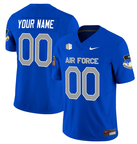 Custom Air Force Falcons Jersey Vapor Limited Football Stitched Royal by NCAA Football Jersey