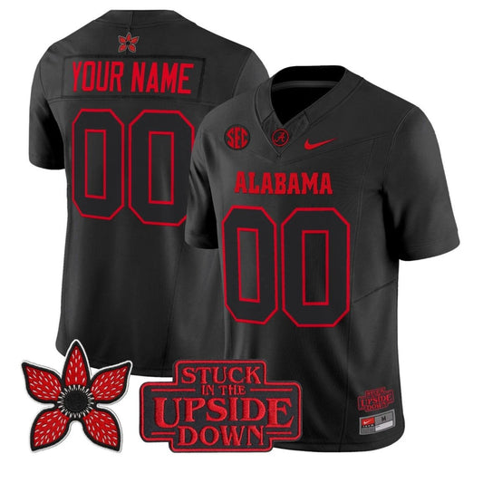Custom Alabama Crimson Tide Jersey Stranger Things Edition Limited Stitched by NCAA Football Jersey