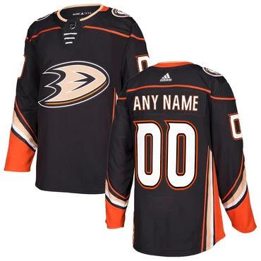Custom Anaheim Ducks Black 2017-2018 NHL Jersey by Hockey David