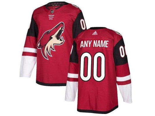 Custom Arizona Coyotes Red Home Jersey by Hockey David