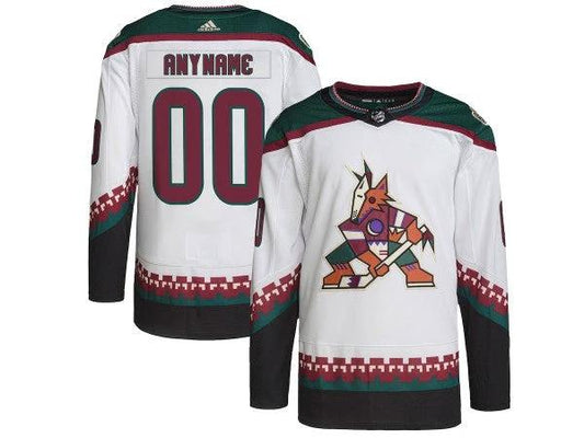 Custom Arizona Coyotes White Away Jersey by Hockey David