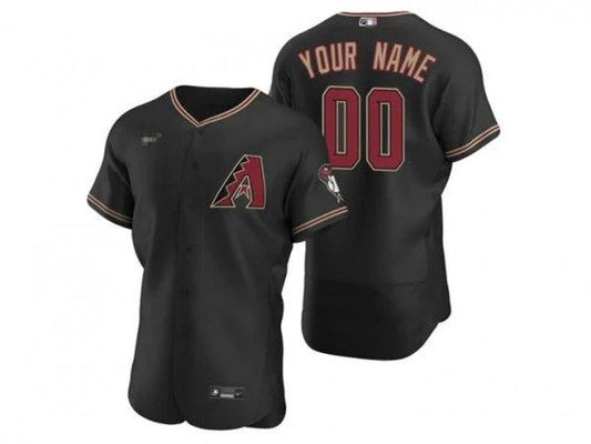 Custom Arizona Diamondbacks Black Flex Base Jersey by My Store