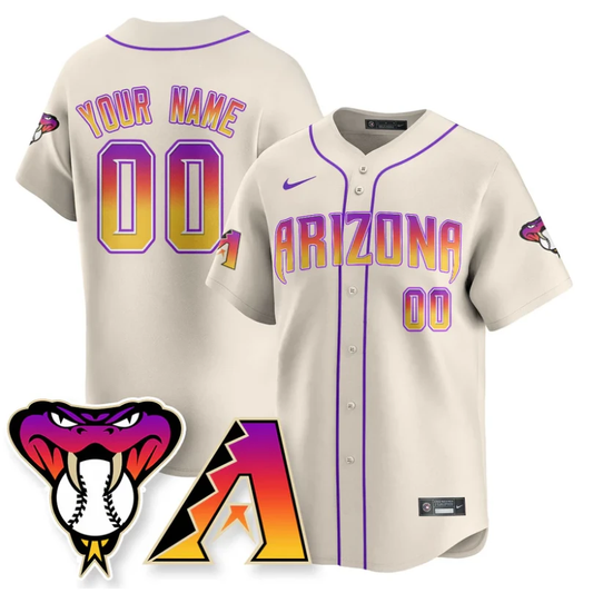 Custom Arizona Diamondbacks Jersey 2025 City Connect Concept Stitched Cream by My Store