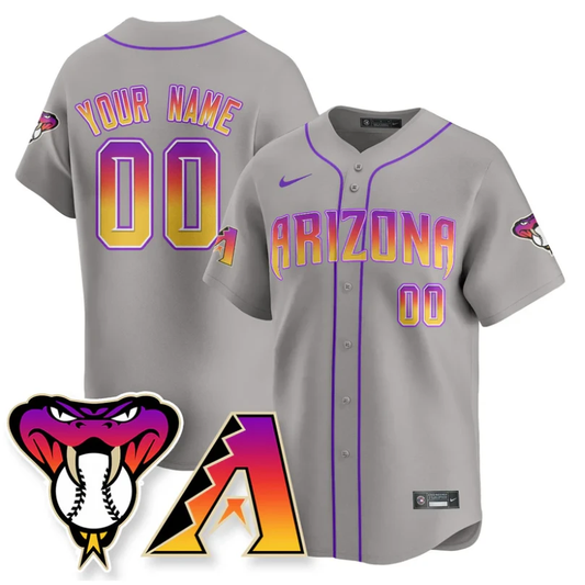 Custom Arizona Diamondbacks Jersey 2025 City Connect Concept Stitched Gray by My Store