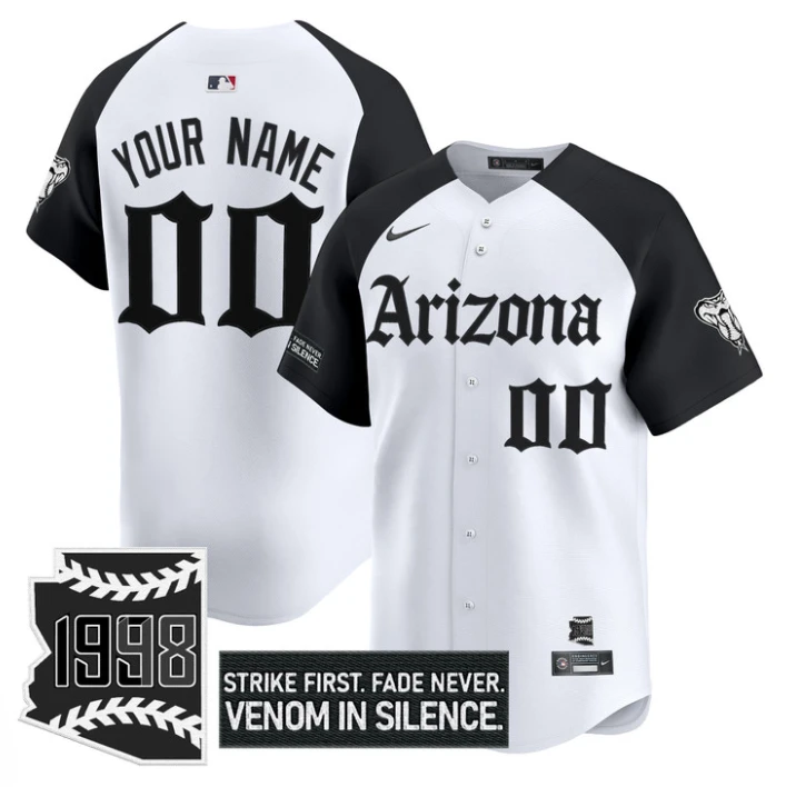 Custom Arizona Diamondbacks Jersey Gothic Desert Fang Edition Stitched Alternate by My Store