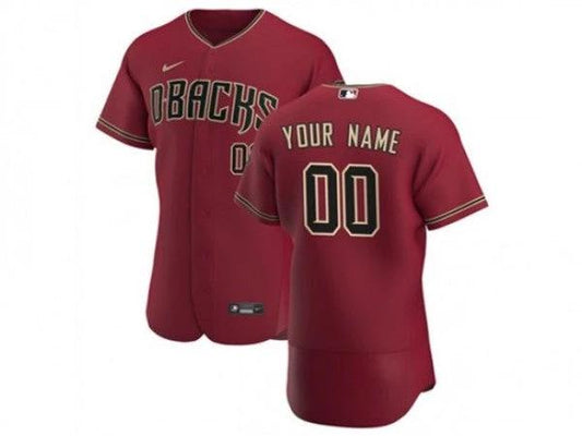 Custom Arizona Diamondbacks Red Flex Base Jersey by My Store