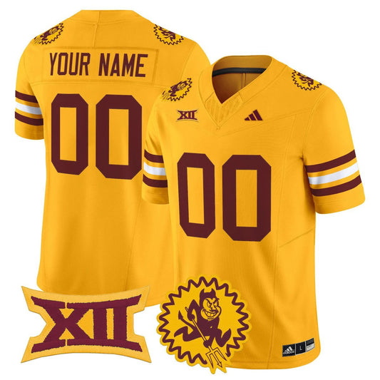 Custom Arizona State Sun Devils Jersey 1975 Throwback Vapor Stitched Gold by My Store NCAA Football Jerseys
