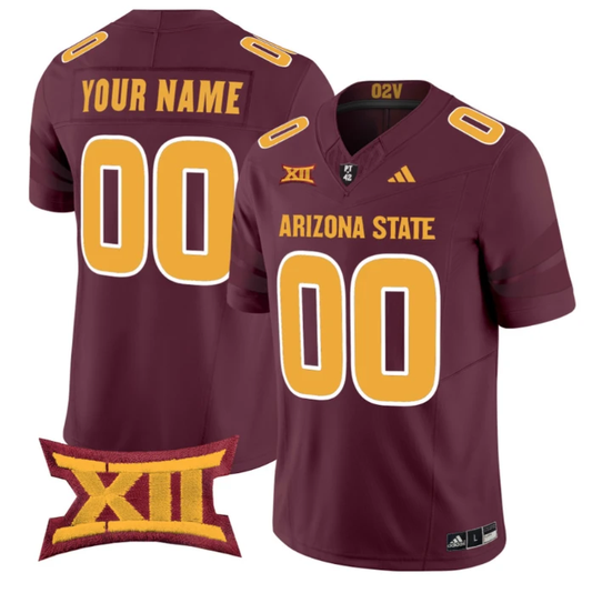 Custom Arizona State Sun Devils Jersey Name, Number 2025 Stitched Maroon by NCAA Football Jersey
