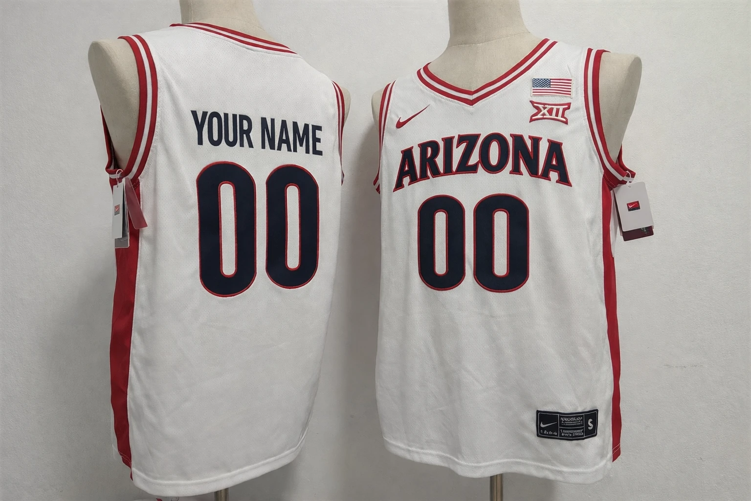 Custom Arizona Wildcats Basketball Jersey Name, Number White Stitched by My store basketball