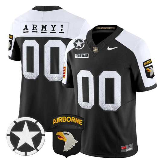 Custom Army Black Knights Jersey 2025 Screaming Eagles Stitched Black Alter by My Store NCAA Football Jerseys