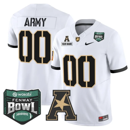 Custom Army Black Knights Jersey 2025 Fenway Bowl Patch Vapor Stitched White by NCAA Football Jersey