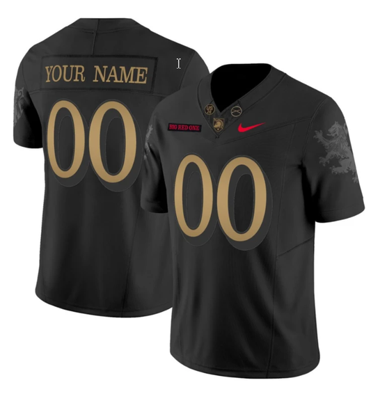 Custom Army Black Knights Jersey Name, Number Big Red One Football Stitched by My Store