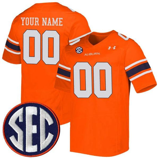Custom Auburn Tigers Jersey Name and Number College Football Orange Alternate – All Stitched by My Store