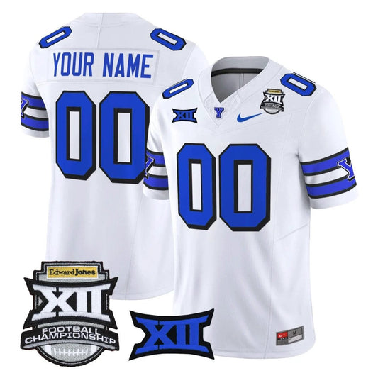 Custom BYU Cougars Jersey 2025 Big 12 Championship Vapor Stitched 1996 Throwback by NCAA Football Jersey
