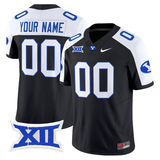 Custom BYU Cougars Jersey Name, Number 2025 Vapor Limited Stitched Black Alternate by NCAA Football Jersey