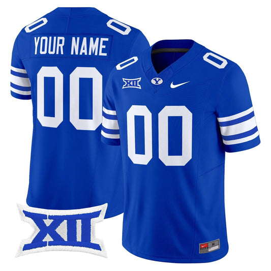 Custom BYU Cougars Jersey Name, Number 2025 Vapor Limited Stitched Royal by NCAA Football Jersey