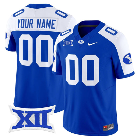 Custom BYU Cougars Jersey Name, Number 2025 Vapor Limited Stitched Royal Alternate by NCAA Football Jersey