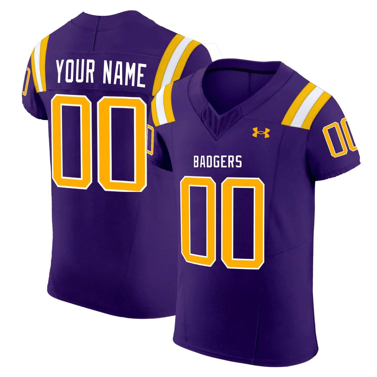 Custom Badgers Jersey Name and Number Purple All Stitched by My Store NCAA Football Jerseys