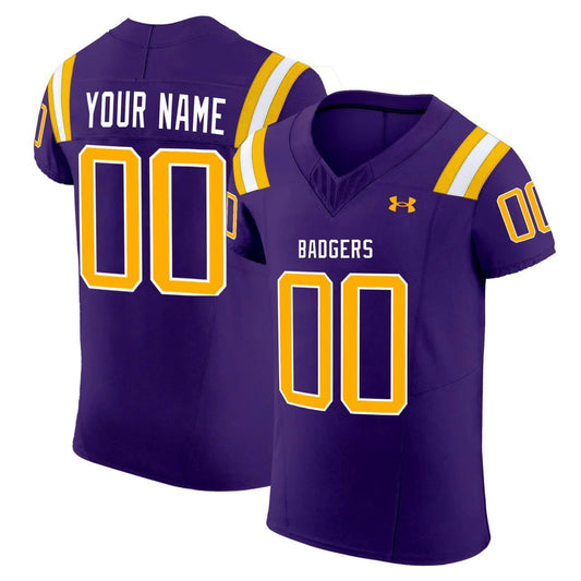 Custom Badgers Jersey Name and Number Purple All Stitched by My Store NCAA Football Jerseys