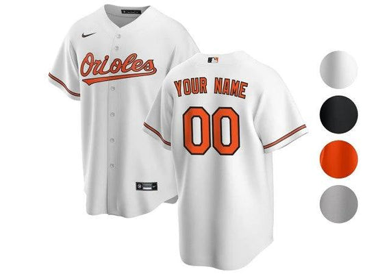 Custom Baltimore Orioles Cool Base Jersey White by My Store