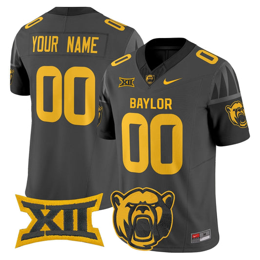 Custom Baylor Bears Jersey Name, Number 2025 V2 Stitched Black by NCAA Football Jersey