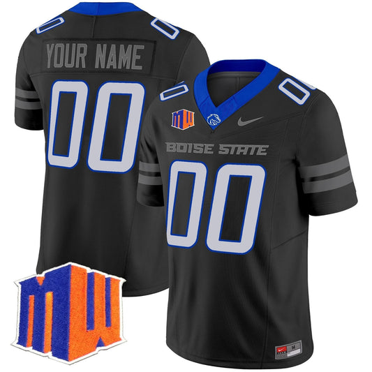 Custom Boise State Broncos Jersey 2025 Vapor Limited Stitched Black by My Store