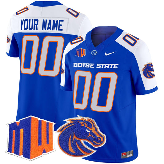 Custom Boise State Broncos Jersey 2025 Vapor Limited Stitched Royal Alternate by My Store