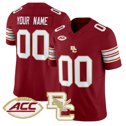 Custom Boston College Eagles Jersey 2025 Vapor Limited Stitched Maroon by NCAA Football Jersey