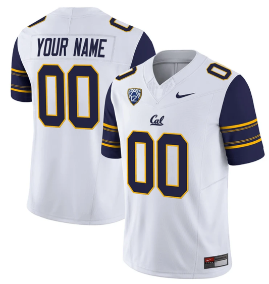 Custom California Golden Bears Jersey Limited Football Stitched White by NCAA Football Jersey