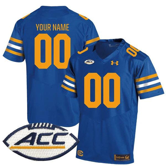 Custom California Golden Bears Jersey Name and Number College Football Royal Blue – All Stitched by My Store