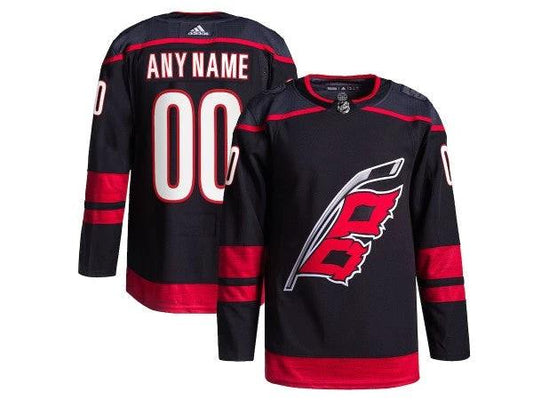Custom Carolina Hurricanes Black Alternate Jersey by Hockey David